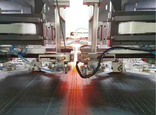 2 In 1 Double Head Rigid Box Forming Machine Mesin pembuat kotak kardus