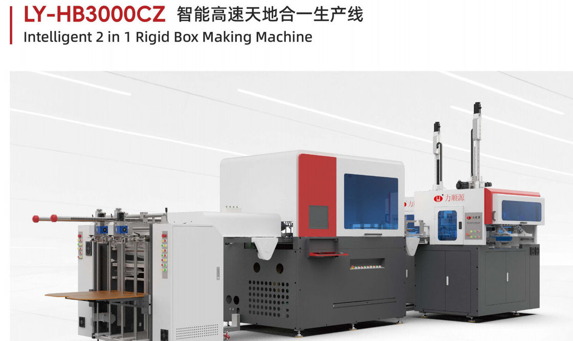 PLC Control System Automatic Paper Box Making Machine Featuring Face Paper Size 700420300 and 1206080 mm for Production