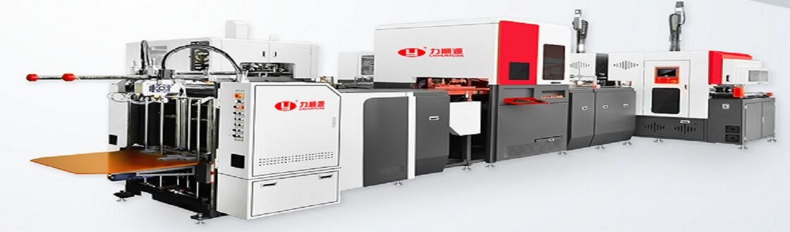 2 In 1 Mesin Pembuatan Kotak Kardus Tinggi Kecepatan Tinggi 50-52PCS/min