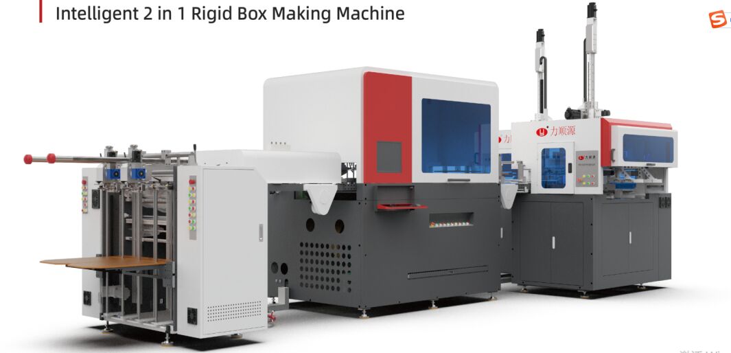 LY- HB3000B Intelligent 2 in 1 High Speed Rigid Box (Making Machine with Bubble Pressing) Penutup Ponsel Pembuat Mesin Kotak Hadiah Mesin Pembuat Kotak Bergelombang Otomatis