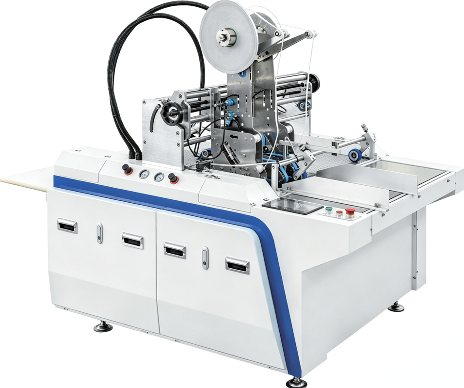 LY-900HCT Semi-otomatis Double-sided Adhesive Tape Pasting Machine Corner Tape Pasting Machine Rigid Box Tape Pasting Machine