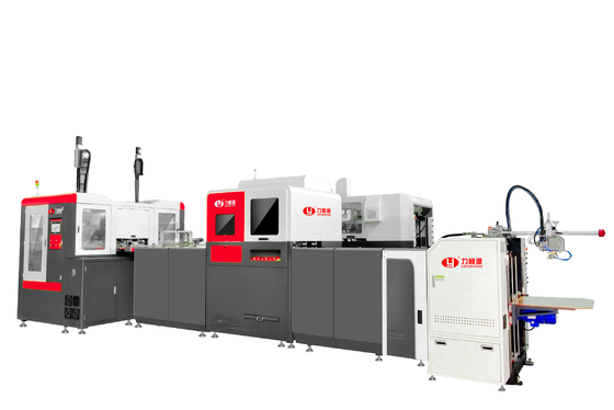 2 In 1 Double Head Rigid Box Forming Machine Mesin pembuat kotak kardus