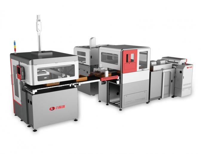 />LY-HB1200CN Intelligent High-Speed Rigid Box Line Produksi</strong></span></p>
<p> </p>
<p>LY-HB1200CN/CM adalah Intelligent High-Speed Rigid Box Production Line. Kecepatan produksi hingga 20-30pcs/min, membuat kisaran besar. Cocok untuk produksi kotak kaku seperti kotak smartphone,kotak makeup, kotak perhiasan dan kotak anggur.<br/>Mesin ini mengadopsi sistem kontrol servo dan sistem penentuan posisi visual untuk mewujudkan penyelesaian otomatis pemakanan kertas, perekat, papan abu, penempel sudut, penentuan posisi, pegangan kotak dan pembungkus tepi.<br/>Dalam Pakan, lem dan sabuk pengantar menggunakan servo drive merek terkenal, dapat berubah kecepatan tanpa batas, presisi tinggi, mudah diatur, menghemat waktu;Bagian posisi mengadopsi sistem posisi visual dan robot genggaman kotak abu-abu untuk meningkatkan akurasi posisi dan efisiensi, posisi dengan akurasi ± 0,05mm, posisi dan debugging kecepatan lebih cepat.</p>
<hr/>
<p><img src=